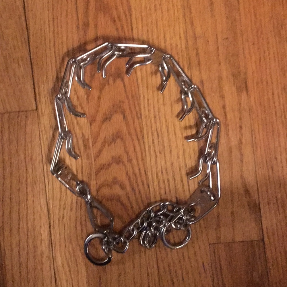 Metallic , dog pinch collar